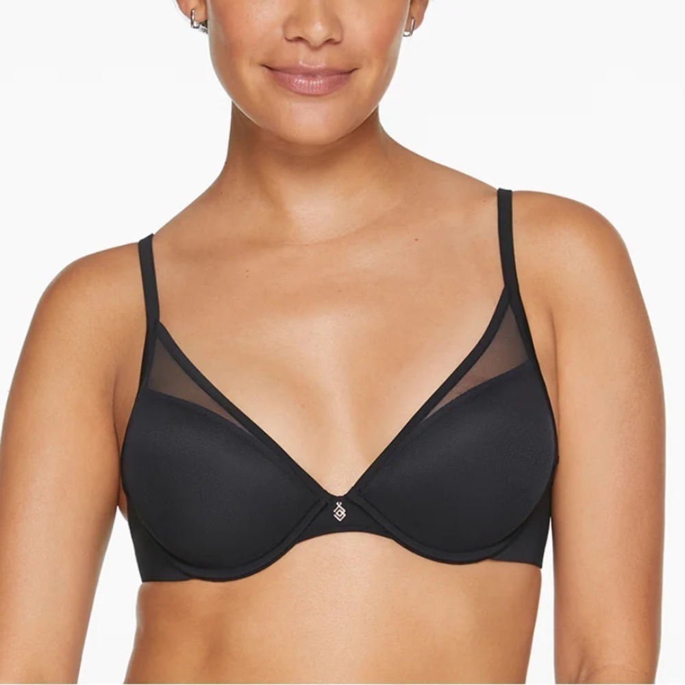 Thirdlove classic contour plunge bra black size 32G